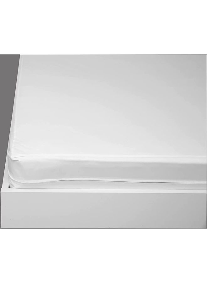 Maestro - Solid Mattress Encasement Microfiber White 150x200cm - Image 1