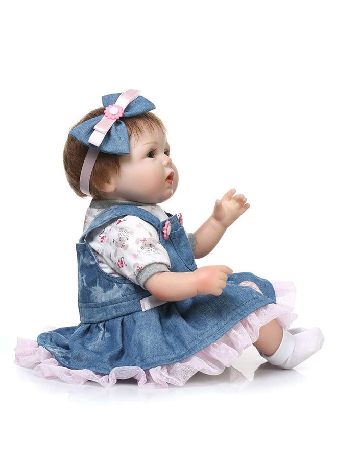 NPK Reborn Silica Gel Baby Doll 16Inch 100% Handmade Craftwork With Hand Painting 50x20x14cm  - Image 5