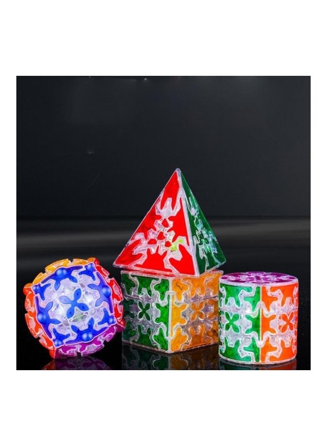 BGM Pyramid Transparent Gear Series Third Order Rubik Cube Puzzle Toy - Image 2