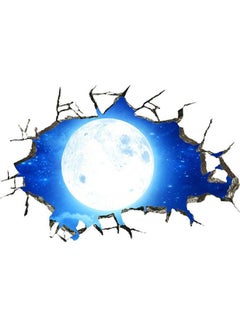 Generic Broken Wall Galaxy Planet 3D Removable Sticker Blue/White 55 x 36cm  - Image 4