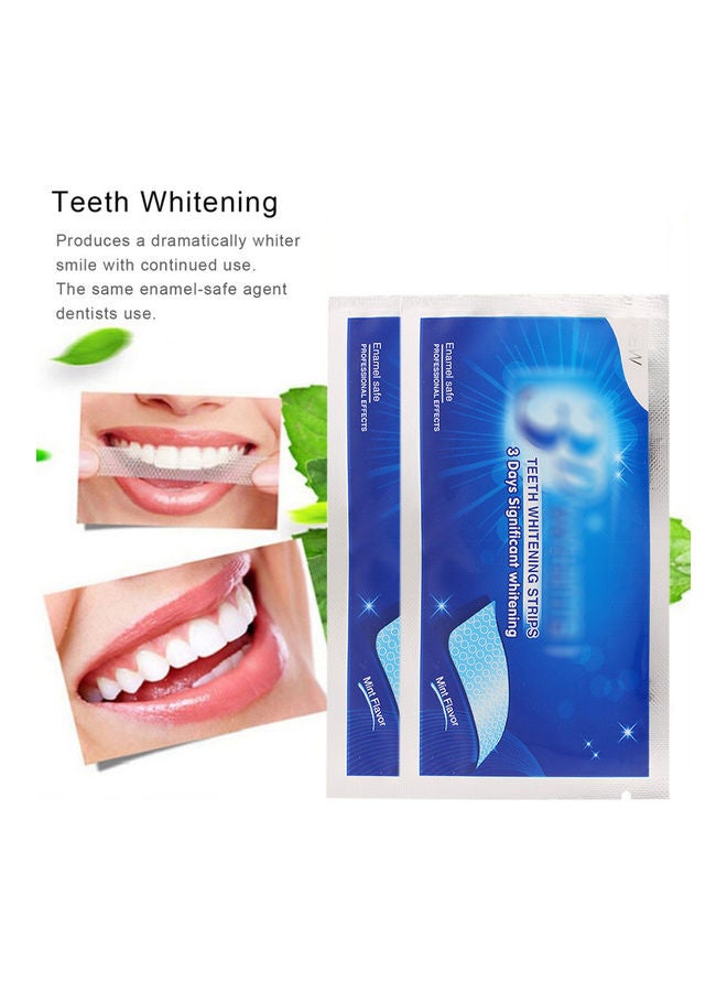 Generic - 5-Piece Anti-Sensitive Double Elastic Gel 3D Teeth Whitening Strips White 13 X 1 X 6cm - Image 1