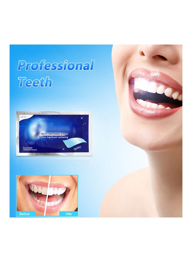 Generic - 5-Piece Anti-Sensitive Double Elastic Gel 3D Teeth Whitening Strips White 13 X 1 X 6cm - Image 1