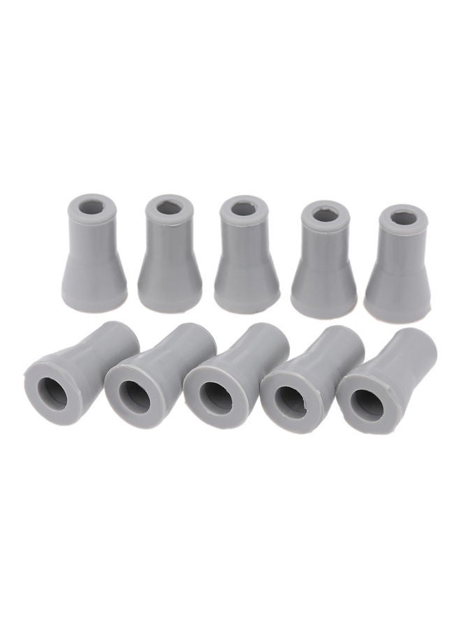 Generic - 10-Piece Dental Saliva Ejector Weak Suction Rubber Snap Tip Adapter Replacement Tool Grey 10 X 3 X 6cm - Image 1