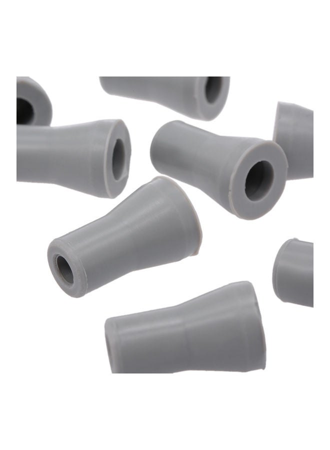 Generic - 10-Piece Dental Saliva Ejector Weak Suction Rubber Snap Tip Adapter Replacement Tool Grey 10 X 3 X 6cm - Image 1
