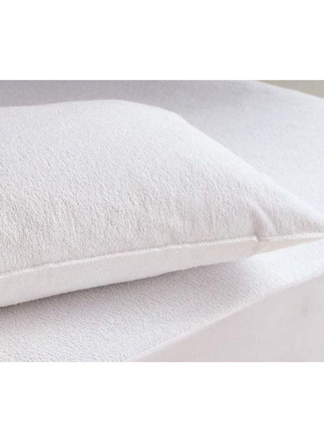 2-Piece Waterproof Pillow Protector Set Cotton White 50x75cm - v1629897273/N50388659A_2