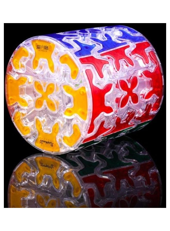 BGM - Cylindrical Transparent Gear Series Third Order Rubik Cube Puzzle Toy - Image 1