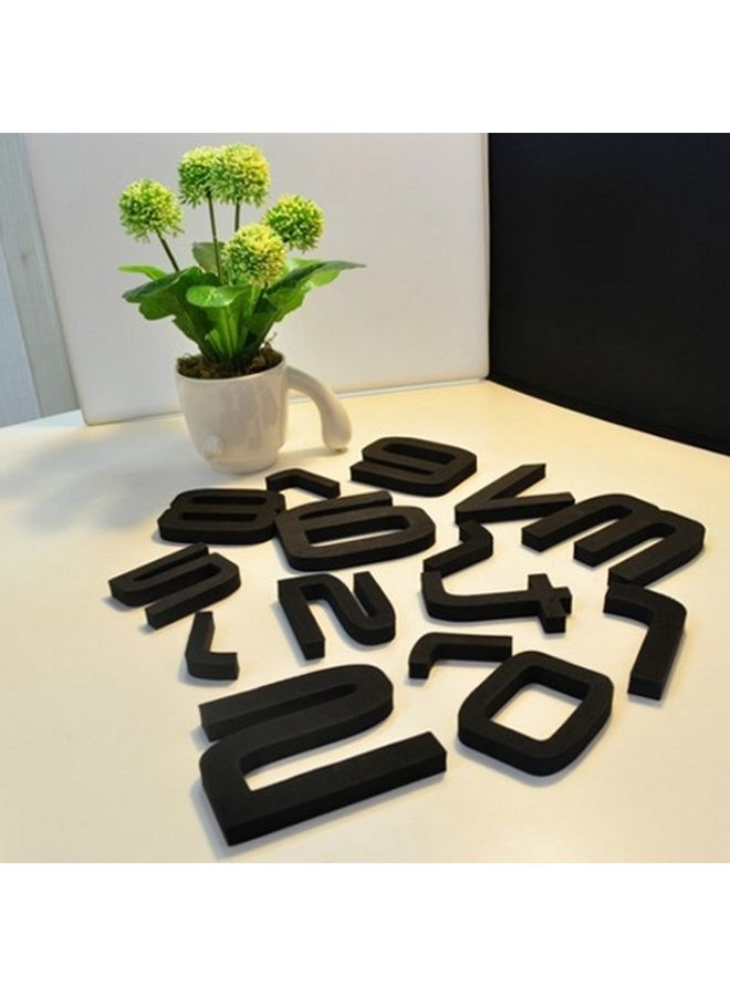 ماستون ساعة حائط لاصقة بتصميم ثلاثي الأبعاد لأوراق وطيور فضي - Image 3