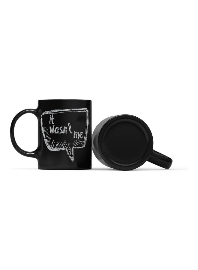 LOUD UNIVERSE It Wasnt Me Quote Printed Mug Black/Grey  - Image 2