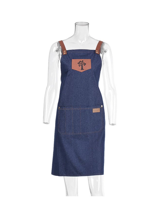 Generic Hair Dressing Jean Salon Apron Blue/Brown 25 X 2 X 20cm - Image 1