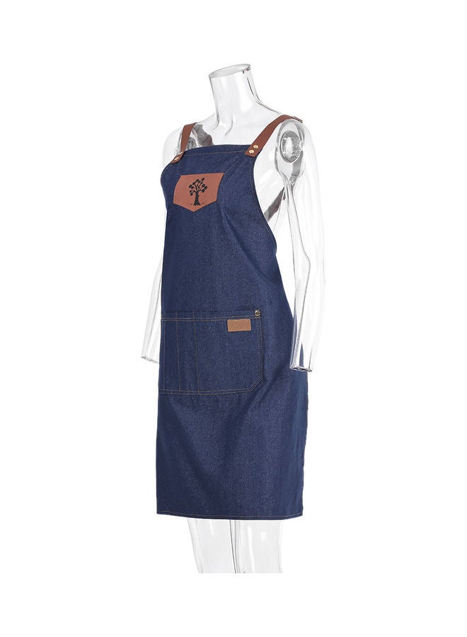 Generic Hair Dressing Jean Salon Apron Blue/Brown 25 X 2 X 20cm - Image 2