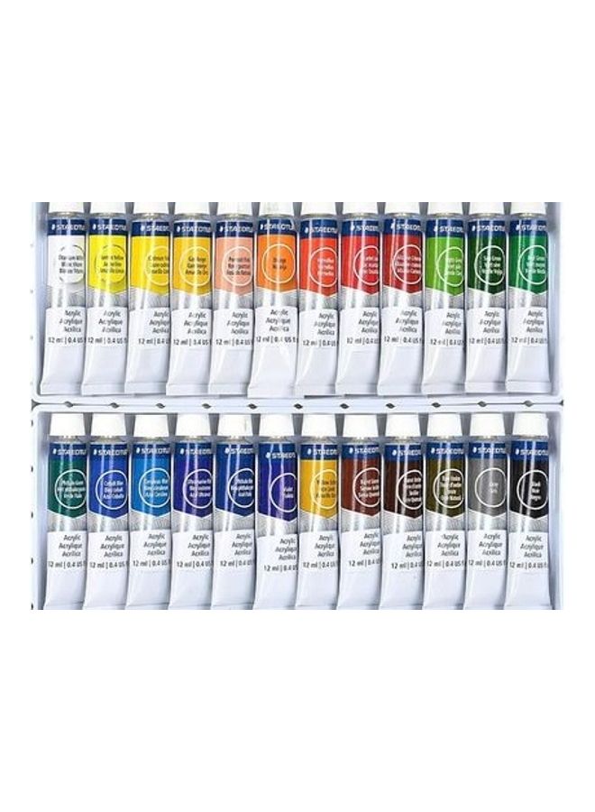 STAEDTLER 24- Piece Acrylic Paint Tube Colour Set Multicolour - Image 2
