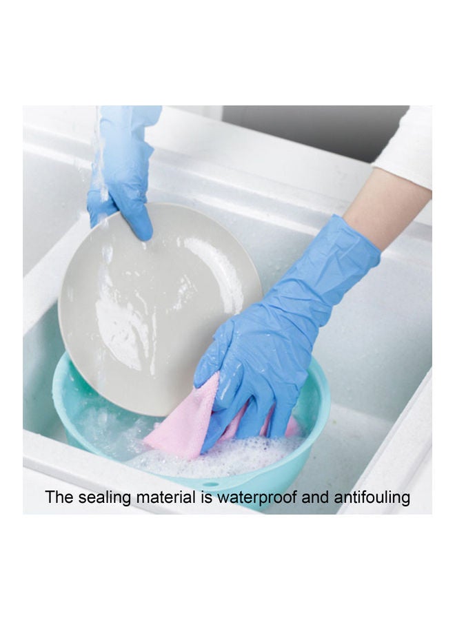 Generic 1000-Pieces Disposable Anti-stain Oilproof Disposable Gloves Blue 34x23x25.5cm  - Image 4