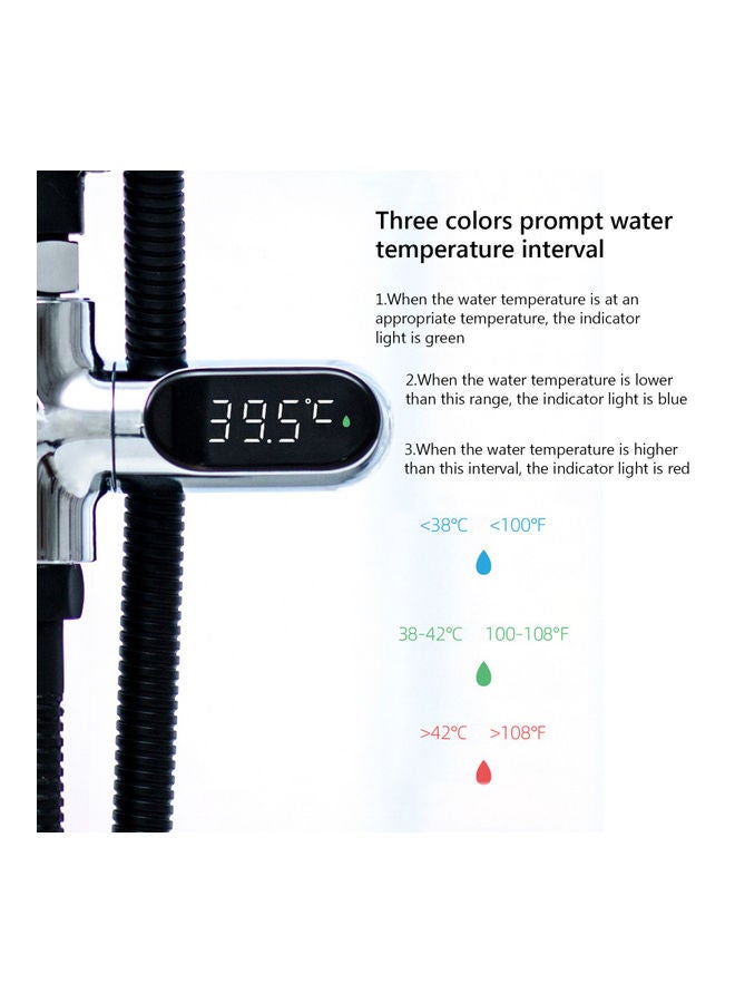 Intelligent Water Thermometer Silver 10.10x5.00x10.10cm - Image 5