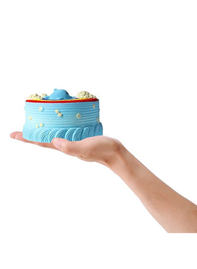 Dolphin Rainbow Cake Designed Squishy Toy 14x7x7cm - v1629899659/N15467469A_9