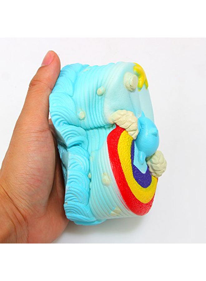 Dolphin Rainbow Cake Designed Squishy Toy 14x7x7cm - v1629899660/N15467469A_6