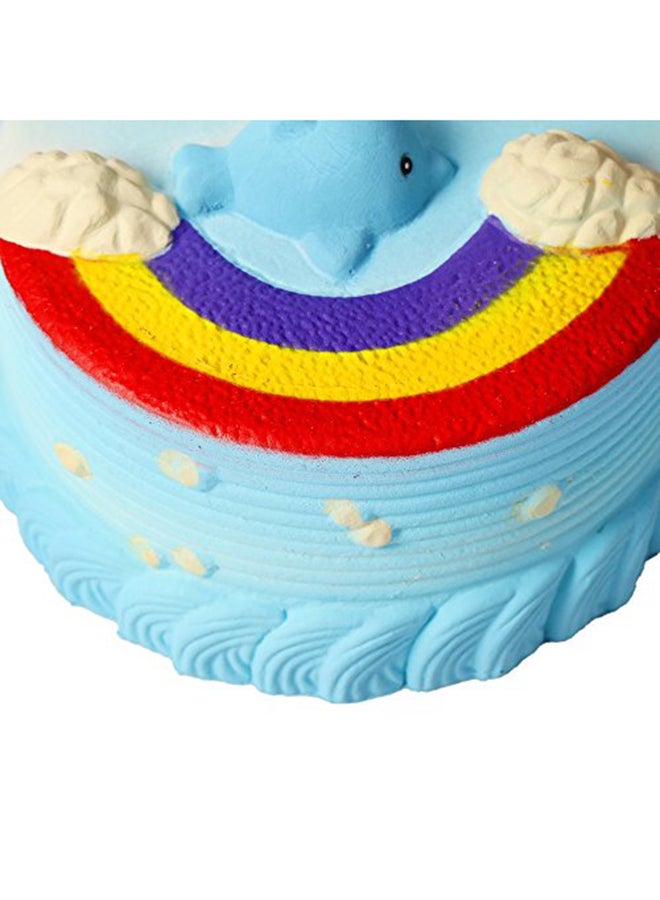 Dolphin Rainbow Cake Designed Squishy Toy 14x7x7cm - v1629899660/N15467469A_7