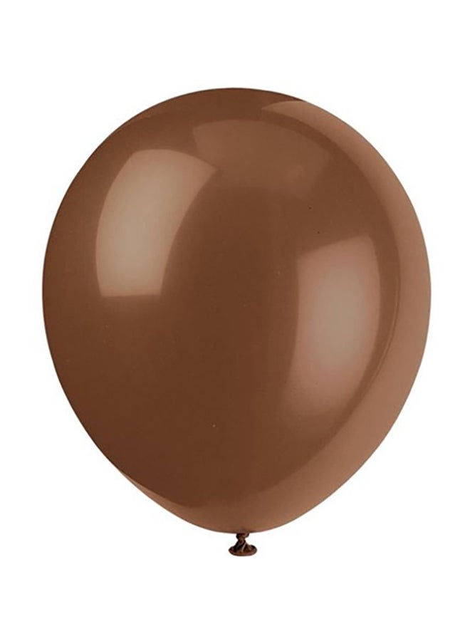 Gemar 12in Std Ltx Brown Color Balloon 100ct - Image 1