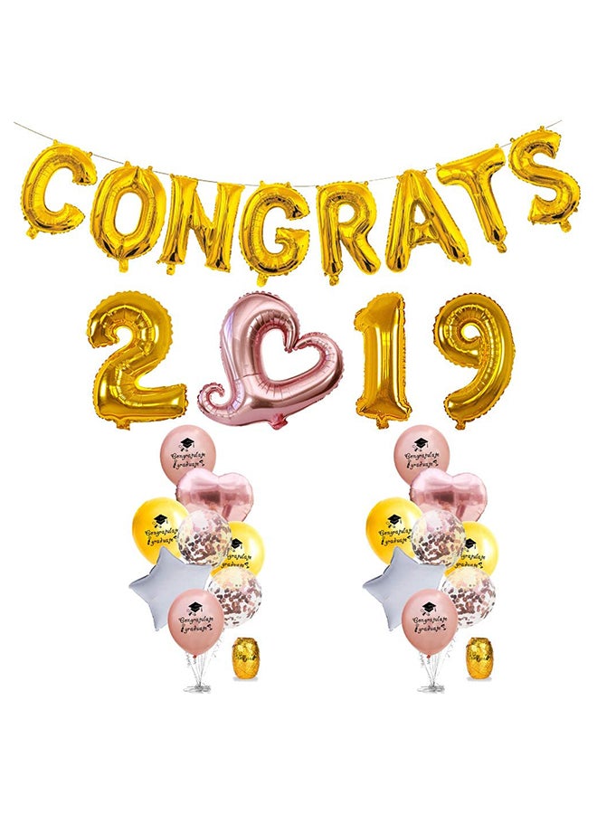 Sharpdo 10-Piece Graduate Party Balloons Set 12inch - Image 2