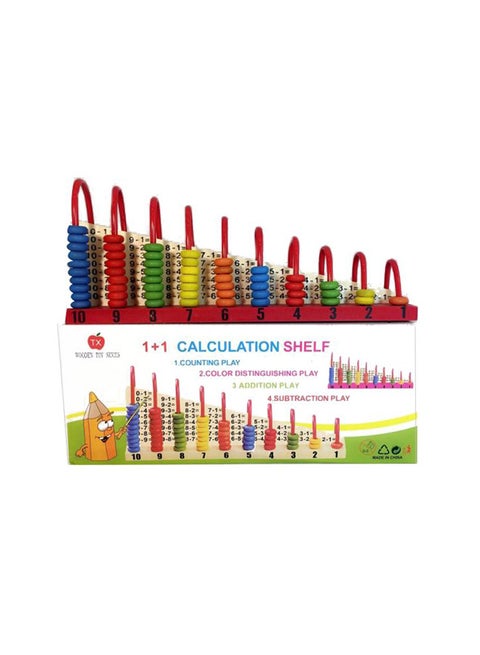 Multi Functional Early Education Learning Abacus Calculation Shelf Toy For Kids