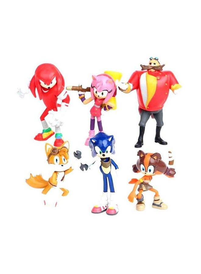 Unique - 6-Piece Sonic The Hedgehog Figure Toy Set 5-7cm - Image 1