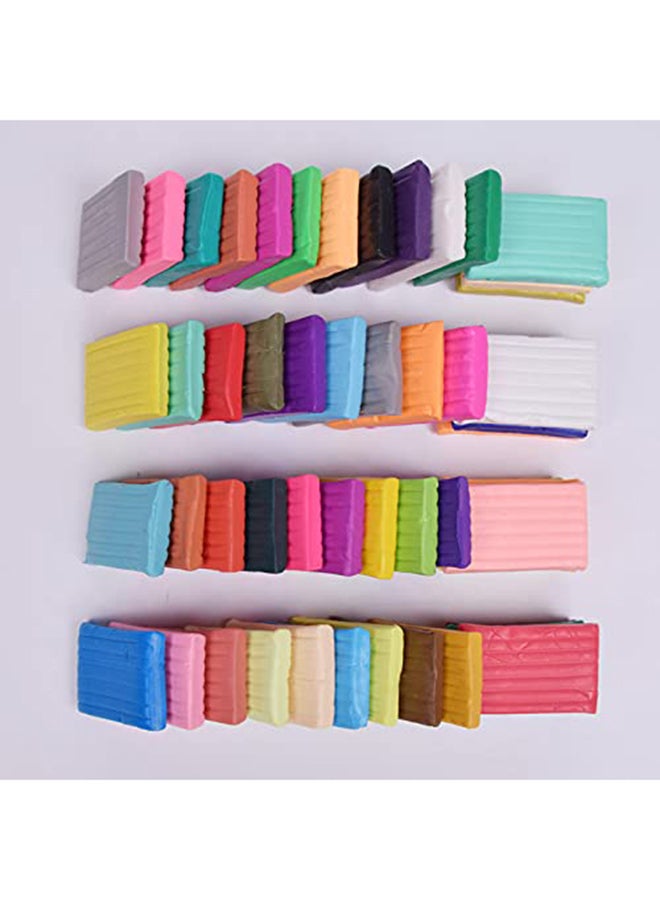 Beauenty - 24-Colors Polymer Dry Modelling Clay Set With 5-Piece Tool Durable And Sturdy 37.6x28.7x11.7cm - Image 1