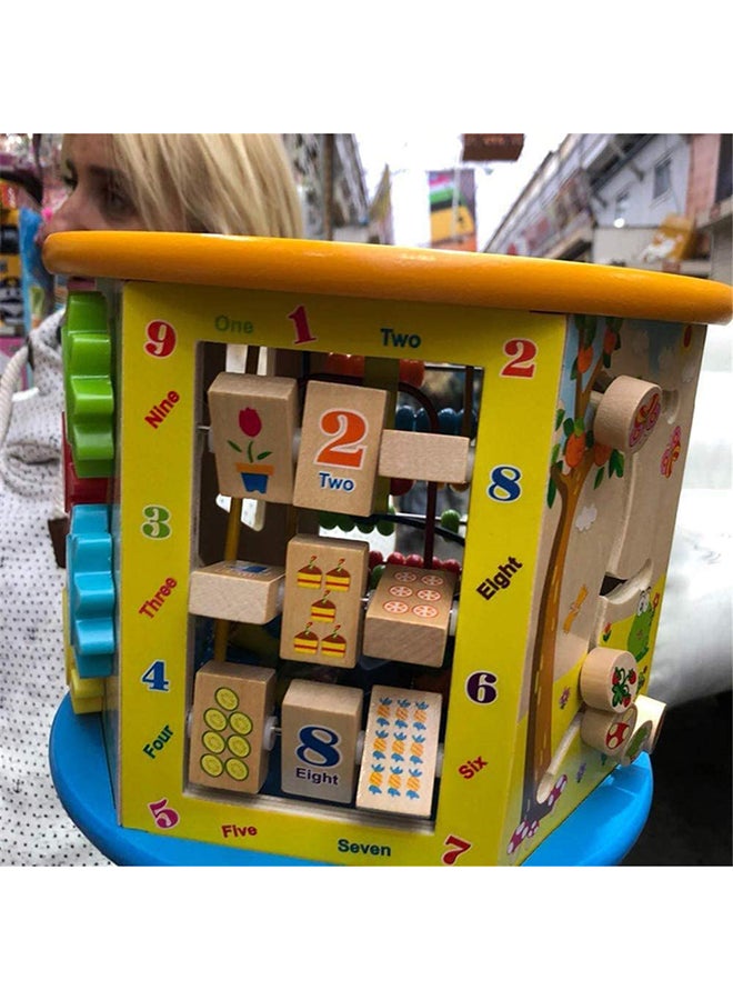 Factory Price - 8 In 1 Multifunction Wooden Activity Cube - Image 1