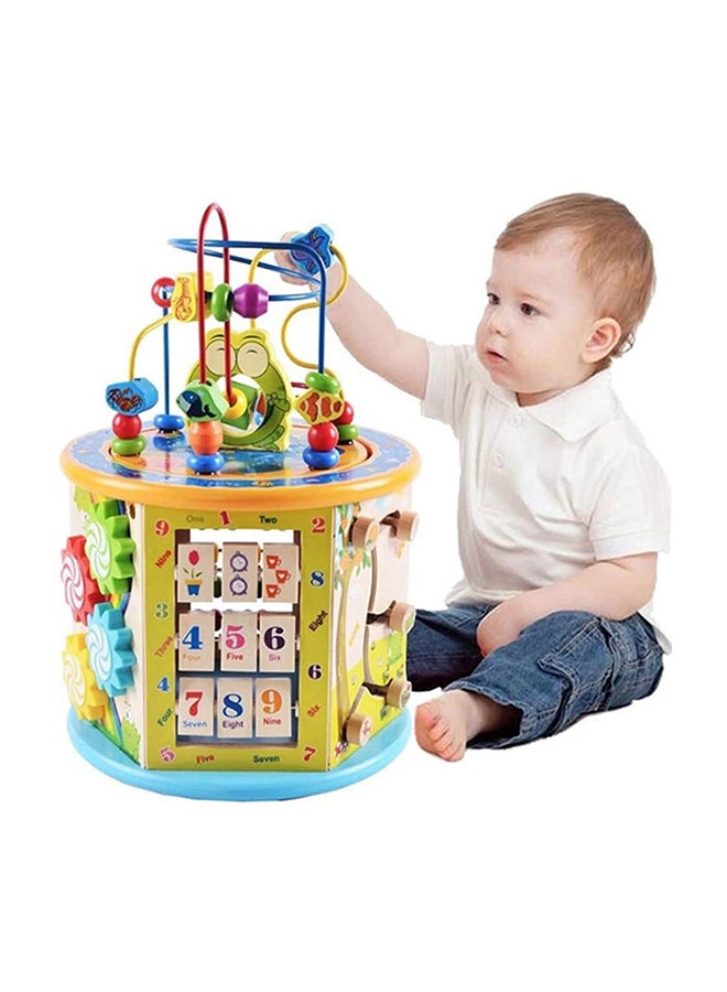 Factory Price - 8 In 1 Multifunction Wooden Activity Cube - Image 1