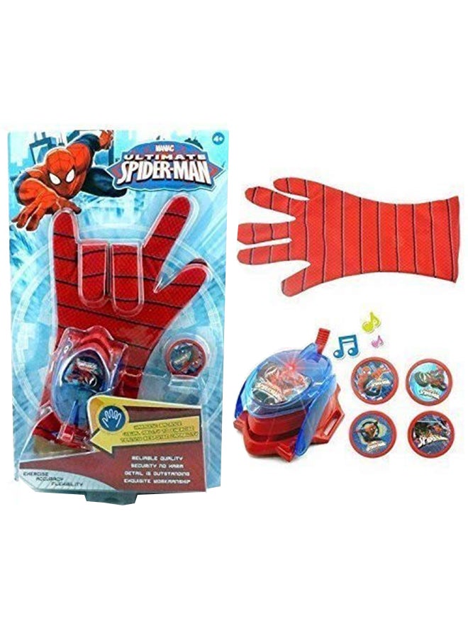 Parteet Ultimate Spiderman Gloves With Disc Launcher  - Image 1
