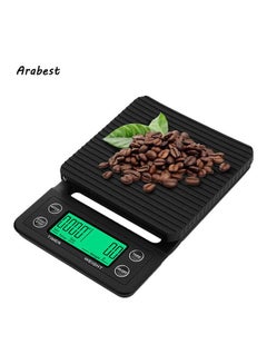 Drip Coffee Digital Scale With Timer Electronic Black
