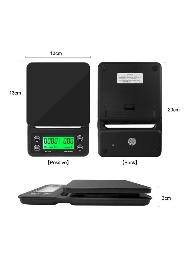 Arabest - Drip Coffee Digital Scale With Timer Electronic Black - Image 1
