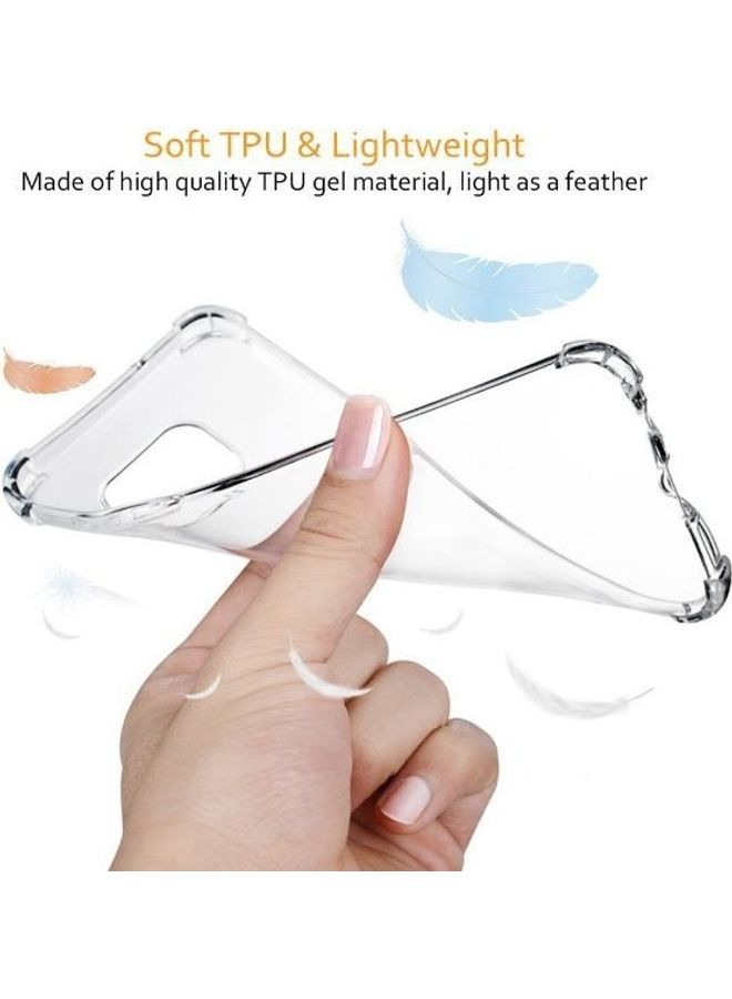 زولو غطاء حمايةٍ رفيع ومرن ومضاد للصدمات من السيليكون والبولي يوريثان الحراري لهاتف سامسونج جالاكسي S8 بلس شفاف - Image 2