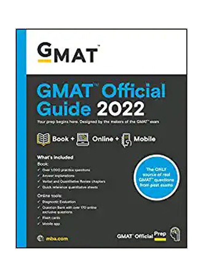 Gmat Official Guide 2022: Book + Online Question Bank Paperback English by Unknown Author - 44363 