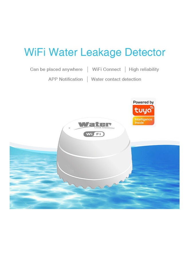 Generic - WiFi Water Leak Detector White - Image 1