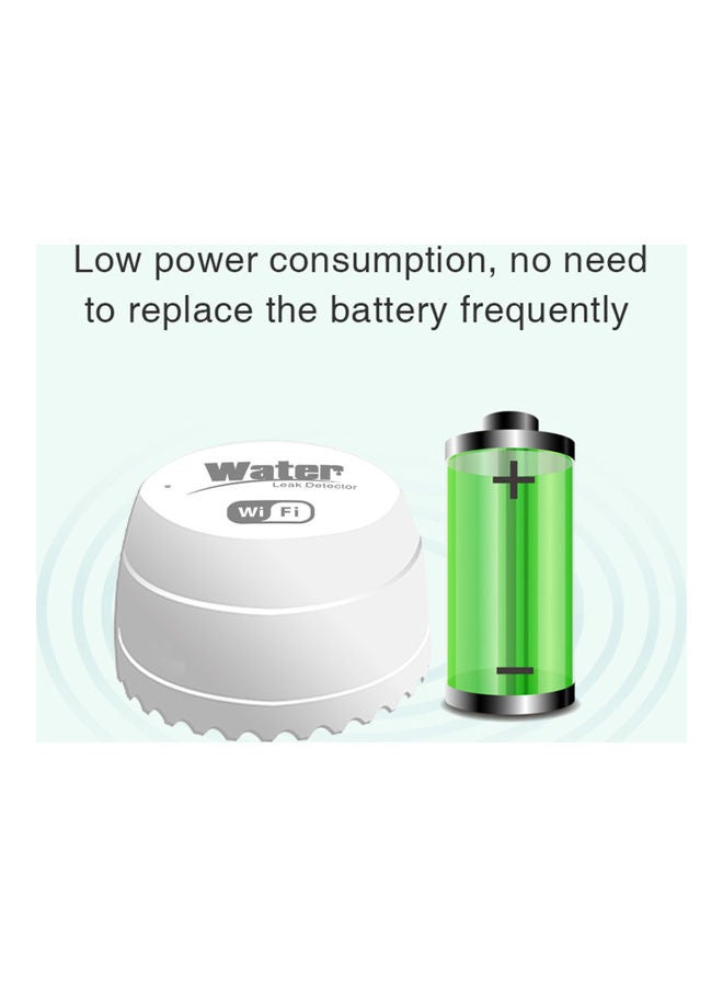 Generic - WiFi Water Leak Detector White - Image 1