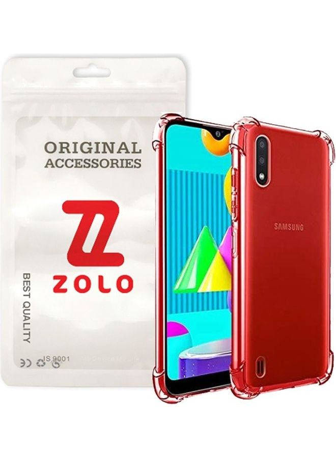 زولو غطاء حماية واق بحواف لهاتف سامسونج جالاكسي M01 شفاف - Image 1