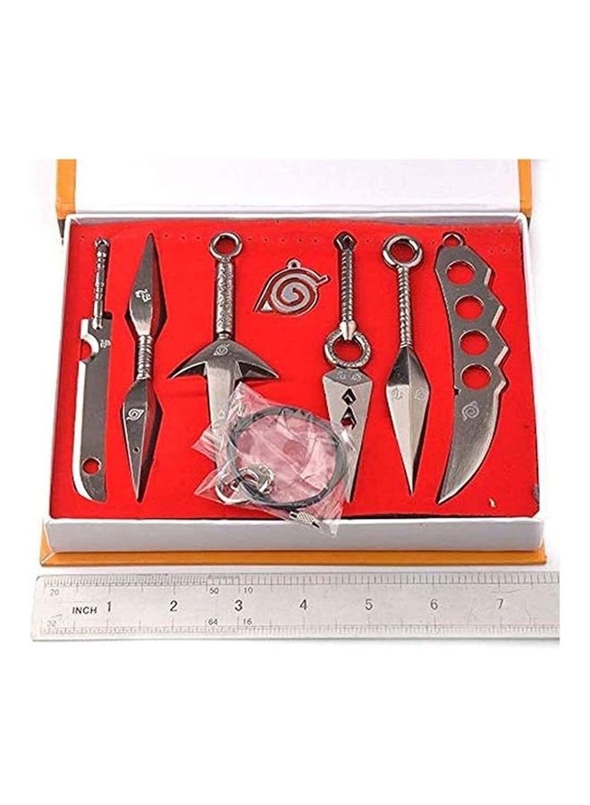 Delfino 7-Piece Naruto Cosplay Metal Accessories Set  - Image 1