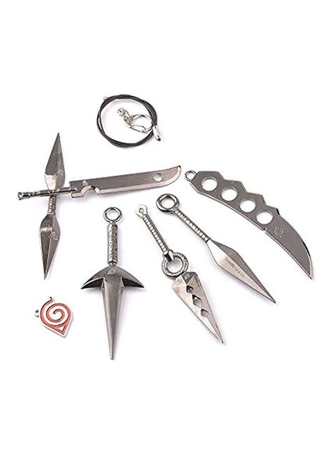 Delfino 7-Piece Naruto Cosplay Metal Accessories Set  - Image 3