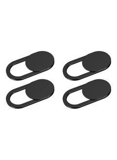O Ozone Pack of 4 Camera Cover Webcam Slider Compatible for MacBook, Laptops, Webcams, Cell Phones Black  - Image 1