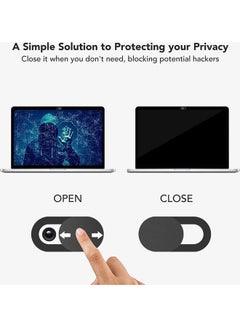 O Ozone Pack of 4 Camera Cover Webcam Slider Compatible for MacBook, Laptops, Webcams, Cell Phones Black  - Image 4