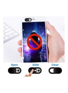 O Ozone Pack of 4 Camera Cover Webcam Slider Compatible for MacBook, Laptops, Webcams, Cell Phones Black  - Image 5