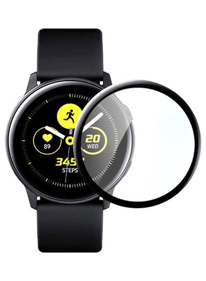 shAyzee - Full Coverage Curved Screen Protector For Samsung Watch Active 2 44mm Clear Black - Image 1