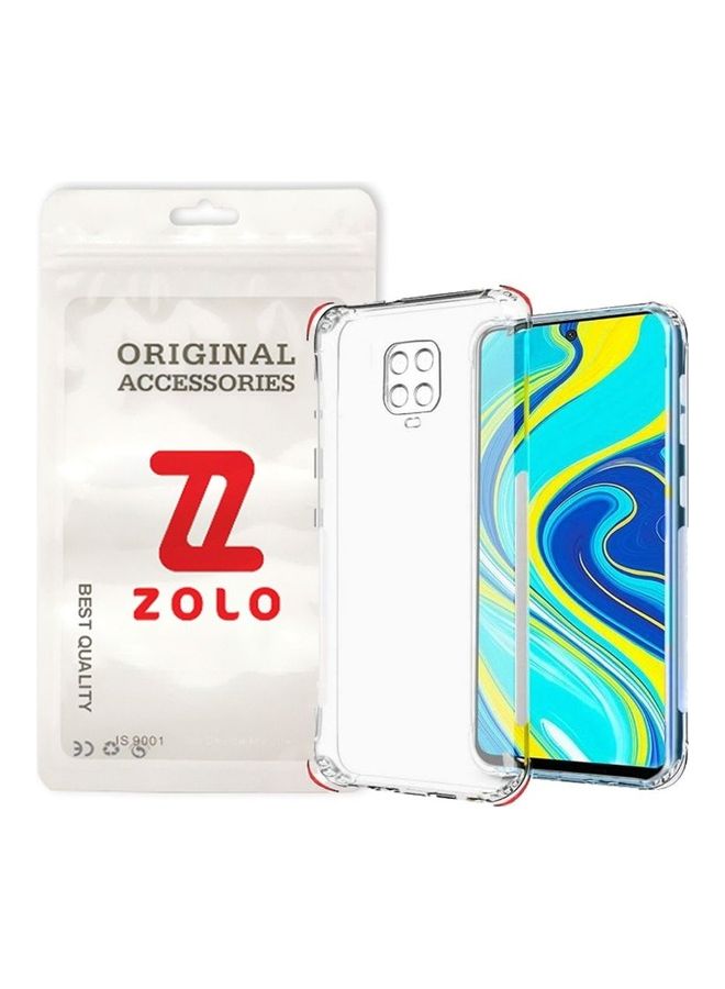 زولو غطاء حمايةٍ رفيع ومرن ومضاد للصدمات من السيليكون والبولي يوريثان الحراري لهاتف ريدمي نوت 9 برو ماكس شفاف - Image 1