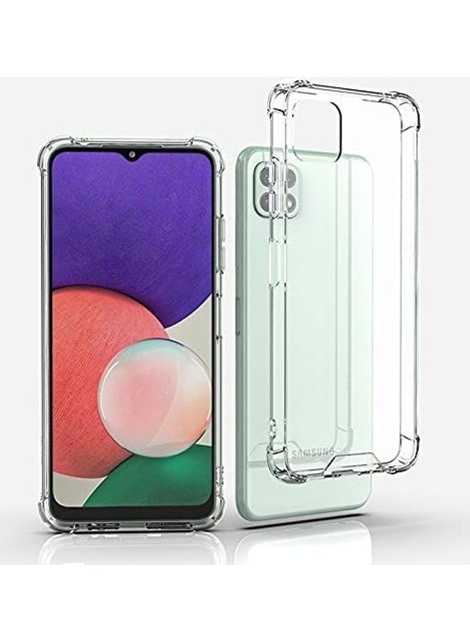 زولو غطاء حمايةٍ واق بحواف لهاتف سامسونج جالاكسي A22 5G شفاف - Image 2