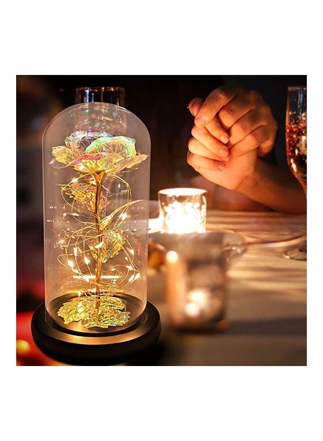 Alfa.life White Rose Galaxy Rose Lasted with Stand Multicolour  - Image 1