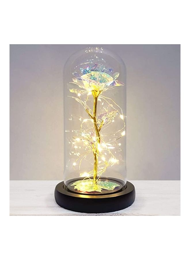 Alfa.life White Rose Galaxy Rose Lasted with Stand Multicolour  - Image 4