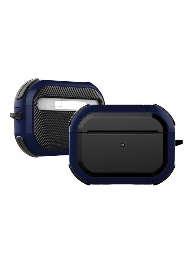 MARGOUN Protective Case Cover For Apple AirPods Pro Black/Blue - Image 1