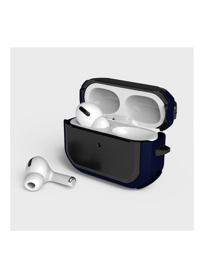 MARGOUN Protective Case Cover For Apple AirPods Pro Black/Blue - Image 2