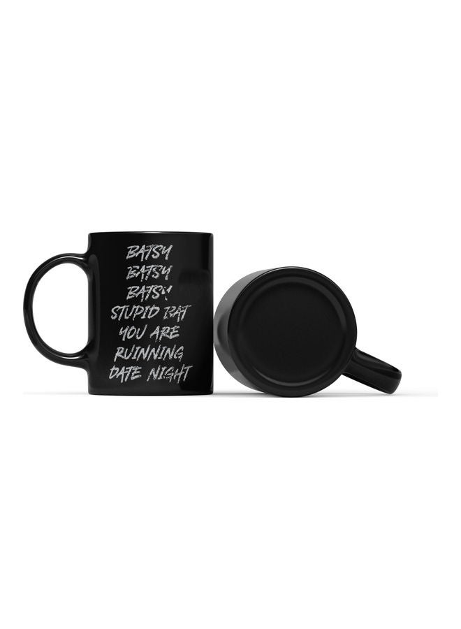 LOUD UNIVERSE Joker Quote Printed Coffee Mug Black/White  - Image 2