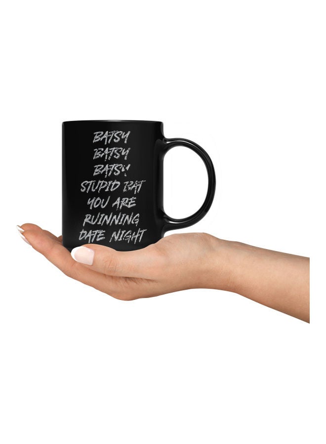LOUD UNIVERSE Joker Quote Printed Coffee Mug Black/White  - Image 3