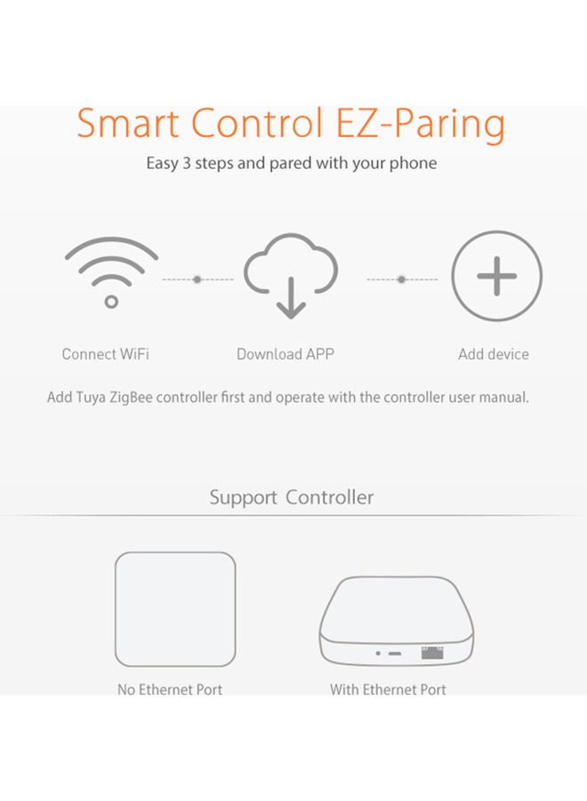 NEO Coolcam Smart Zigbee Temperature And Humidity Sensor White  - Image 2